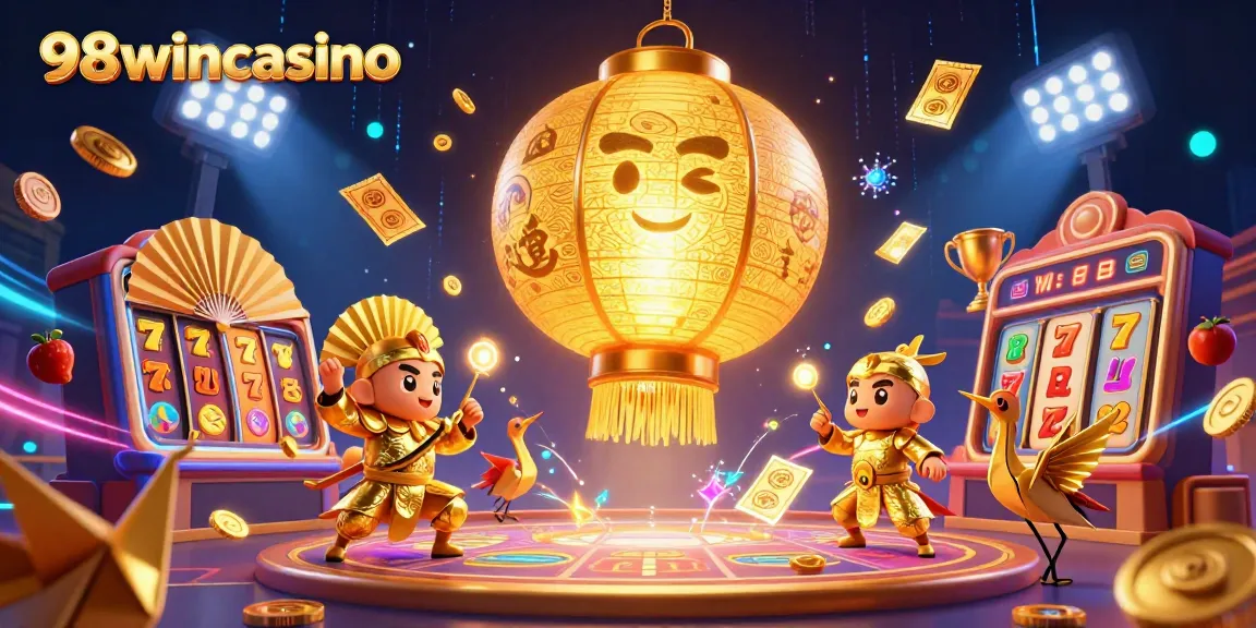 Experience thrilling gameplay at 98wincasino with vibrant casino elements and winning symbols.