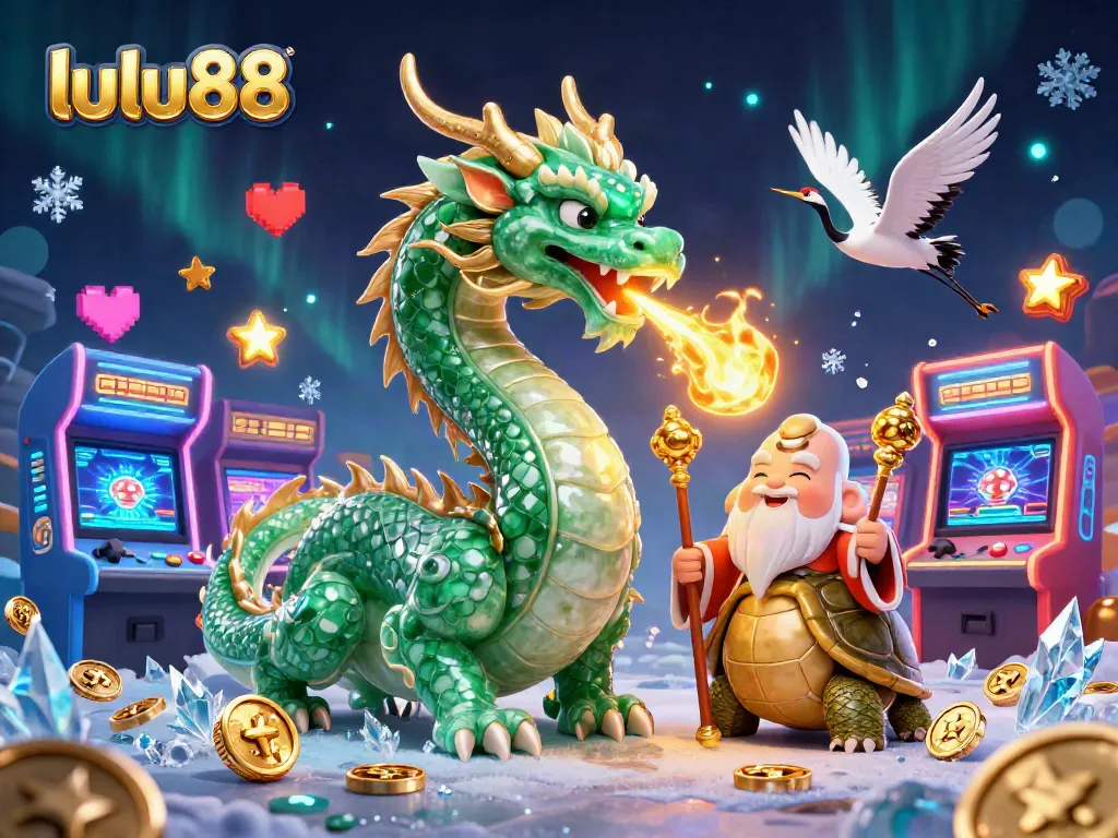Experience the thrill of lulu88 with majestic gaming symbols and vibrant illustrations.