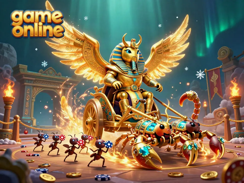 Engage in thrilling game online experiences with vibrant casino elements and detailed characters.