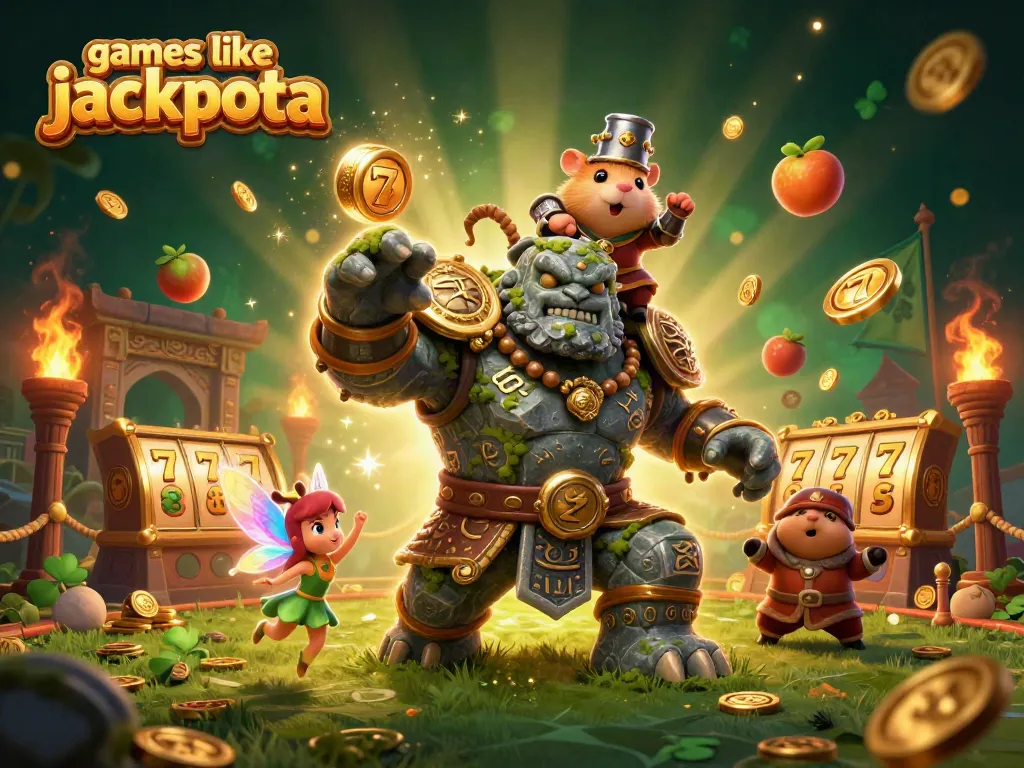 Experience thrilling games like jackpota featuring vibrant slot reels and captivating characters in a magical casino setting.