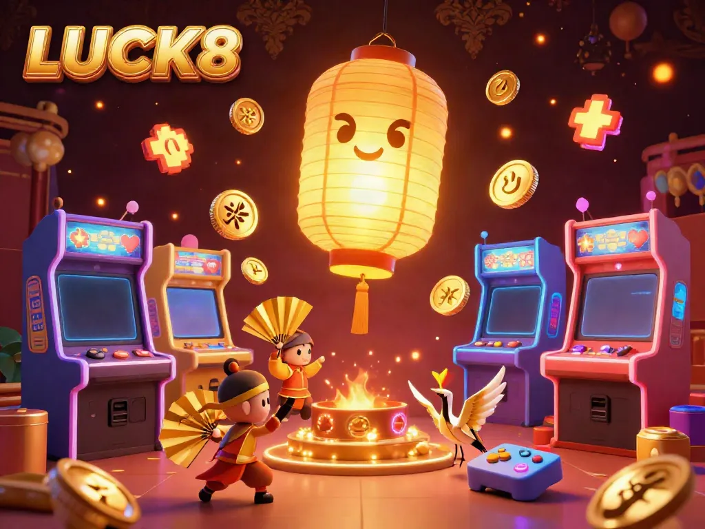 Engage in LUCK8's brilliant casino world with stunning arcade and mystical elements.