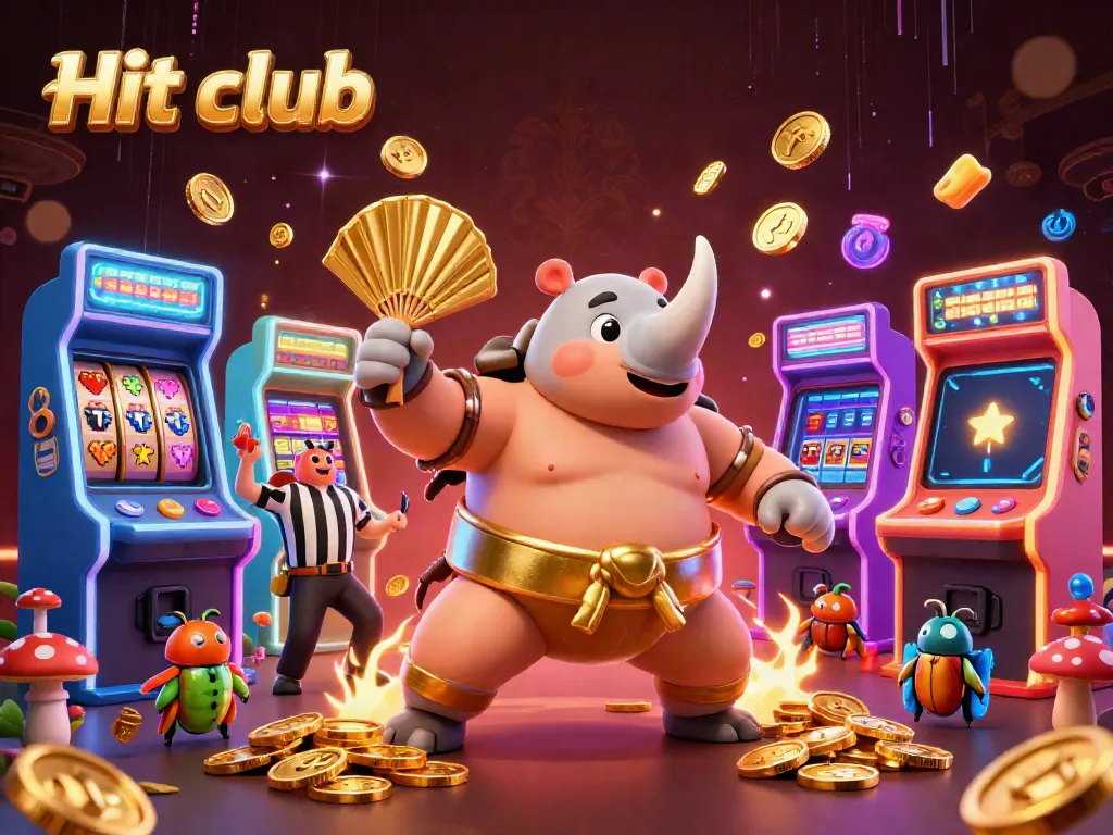 Experience excitement at the Hit club with a whimsical 3D beetle-themed casino showdown.