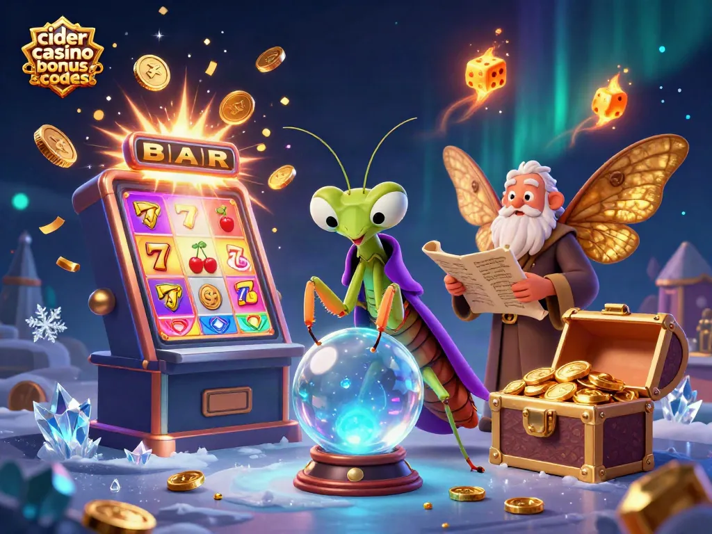 Cider casino bonus codes showcase vibrant 3D characters and dynamic slot elements in action