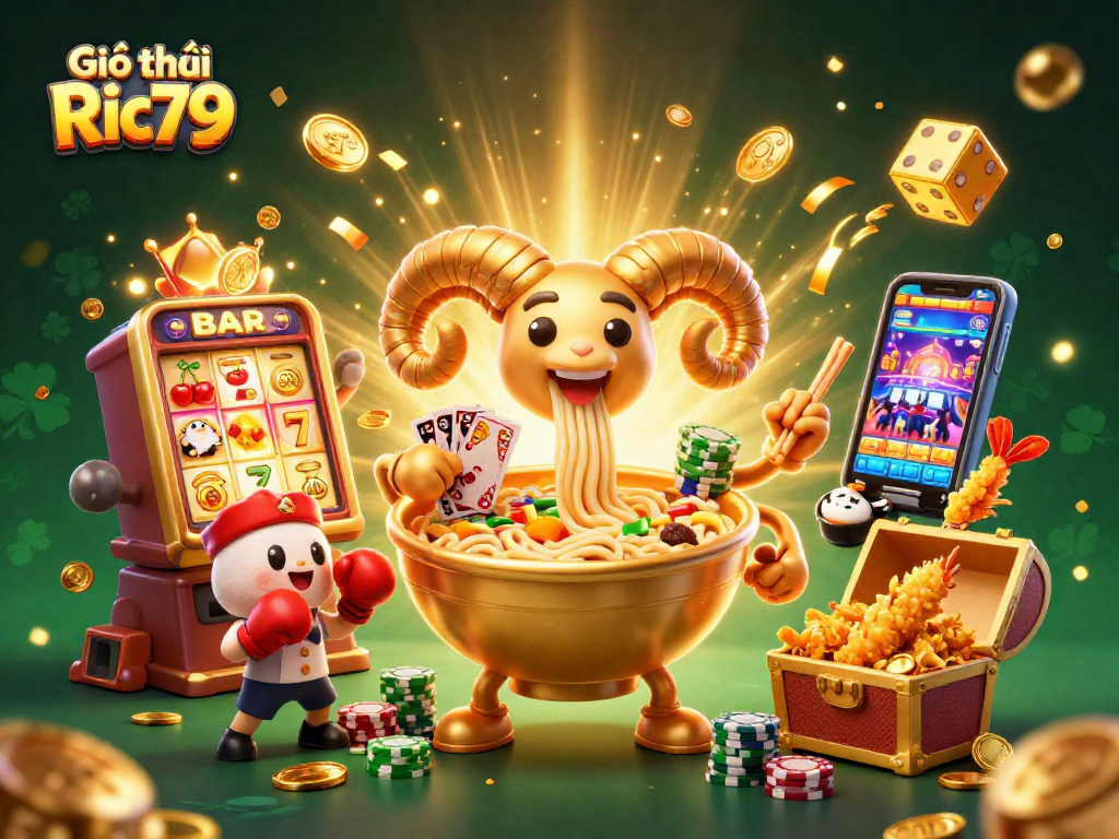 Engage with Giới thiệu Ric79 through an exciting 3D casino scene featuring dynamic characters.