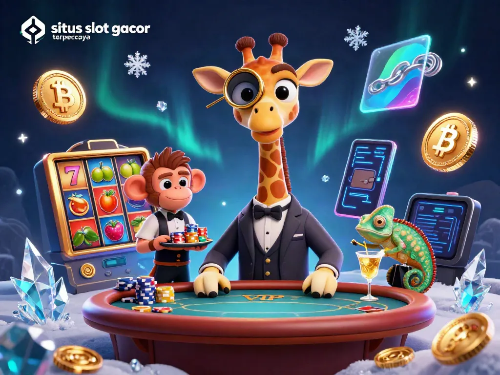 Experience the thrill of situs slot gacor terpercaya with our vibrant 3D casino illustration featuring unique characters.