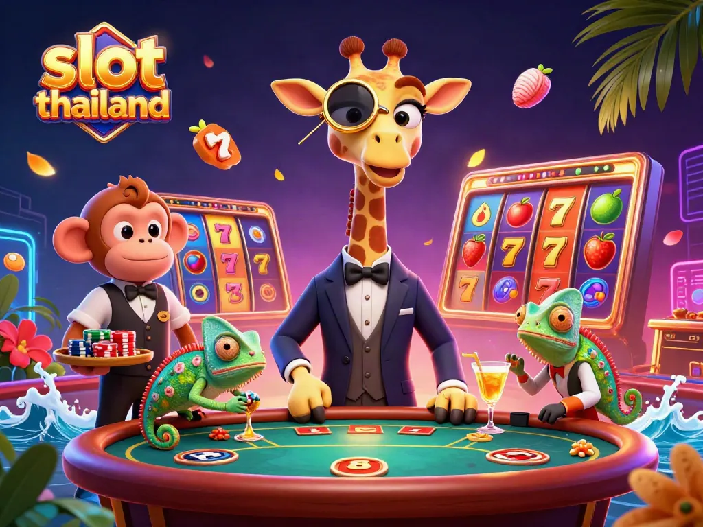 Spin the reels at slot thailand with vibrant characters and exciting casino elements.