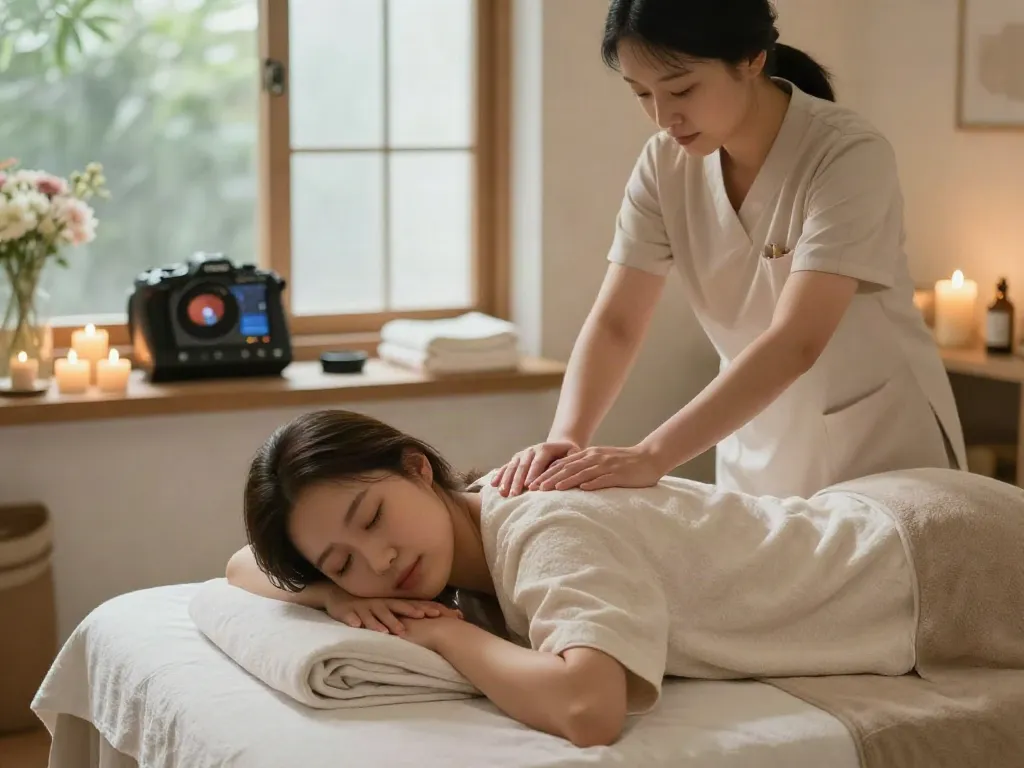 강북출장안마 experience in a calming home spa with a relaxing atmosphere