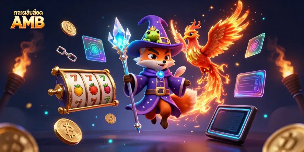 ทดลองเล่นสล็อต AMB กับเกมสล็อตและสัญลักษณ์เด็ดๆ ในบรรยากาศที่น่าตื่นเต้น