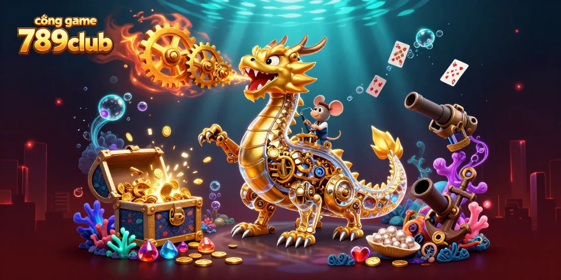 Watch the majestic cổng game 789club come alive with dynamic treasures and vibrant gaming elements.