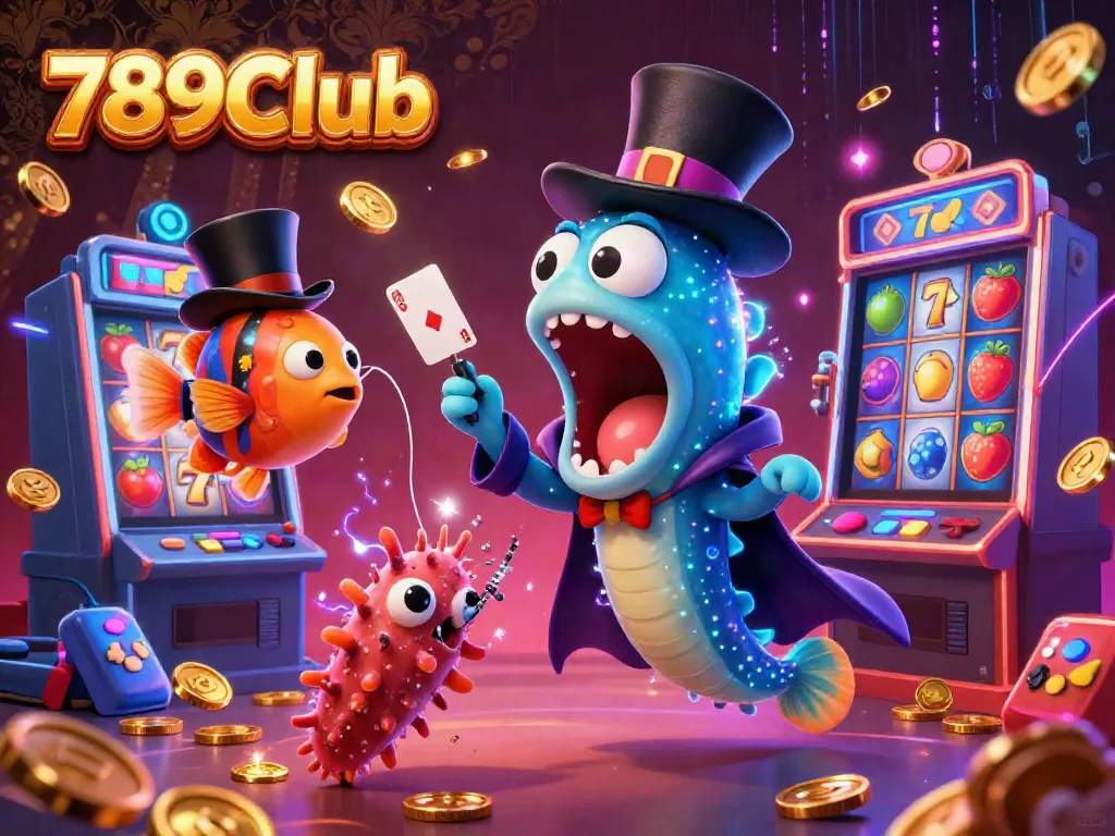 Engage in thrilling gameplay with 789Club's vibrant casino scene featuring magical creatures and dynamic gaming elements.