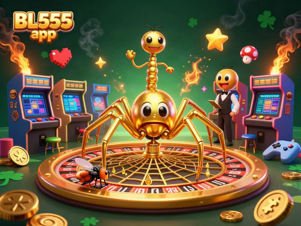 Engage with the exhilarating BL555 app featuring a lively animated roulette scene.