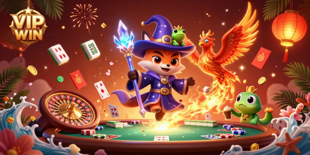 Experience big wins with VIPWIN's magical casino gaming adventures full of vibrant energy.