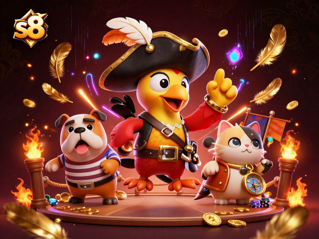 Experience thrilling games at s8 with dynamic pirate-themed casino action and vibrant graphics.