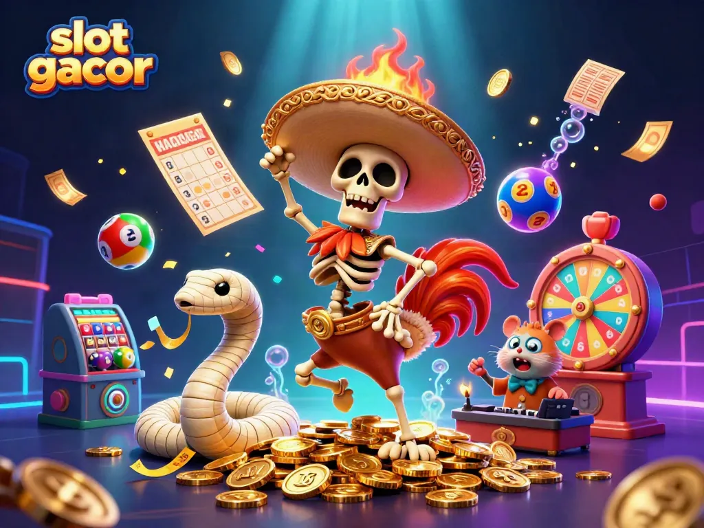 Experience the excitement of slot gacor gameplay with a vibrant casino celebration.